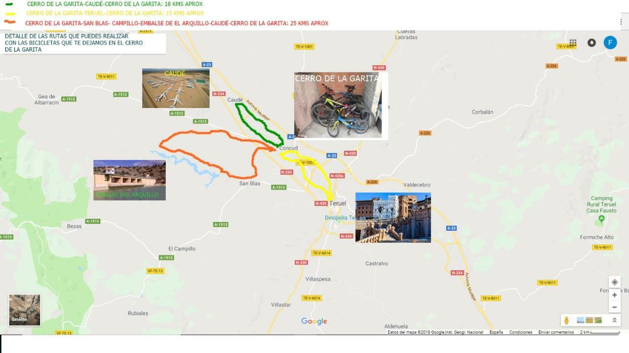 Cerro De La Garita Vendégház Concud Kültér fotó